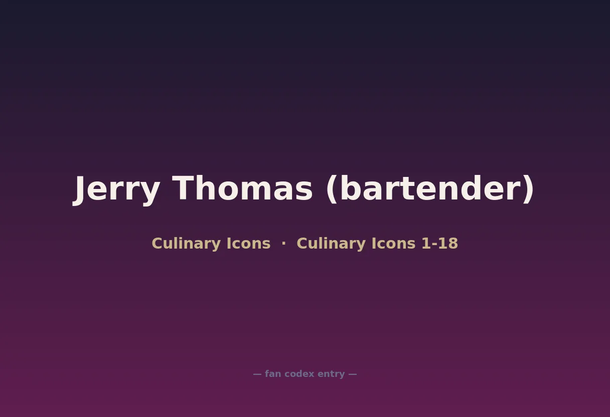 Jerry Thomas (bartender)
